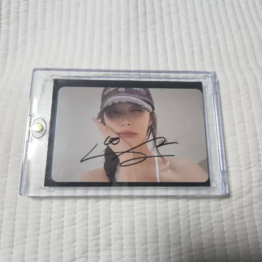 프로미스나인 백지헌 싸인 포토카드