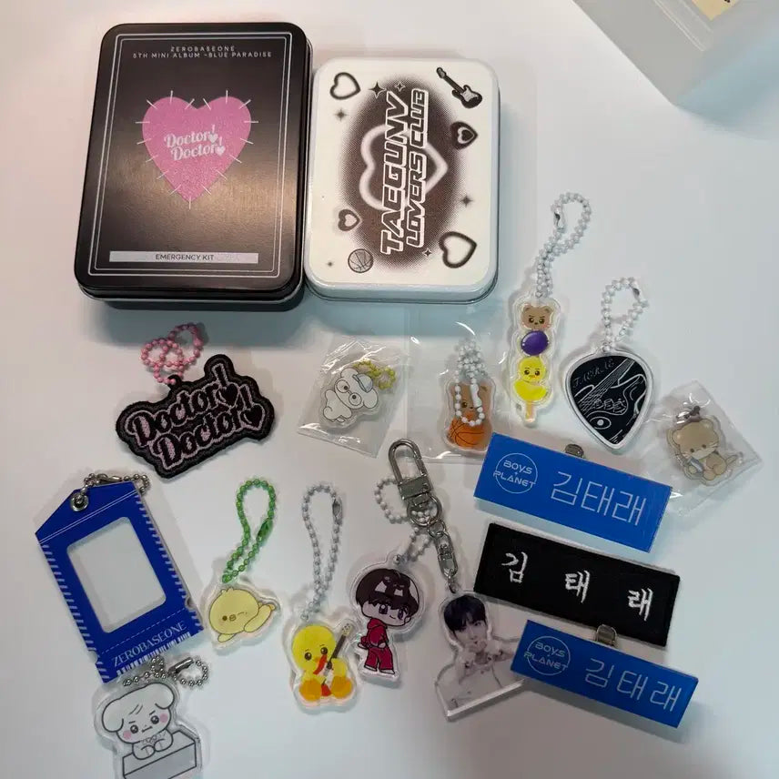 제로베이스원 김태래 김규빈 생카 특전 명찰 틴케이스 키링 양도