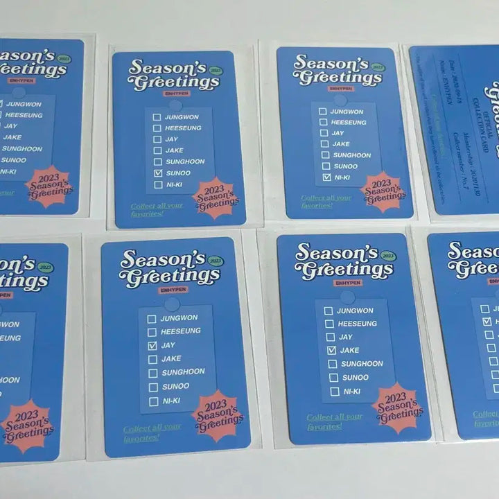 [일괄판매] 엔하이픈 2023 시즌그리팅 포카