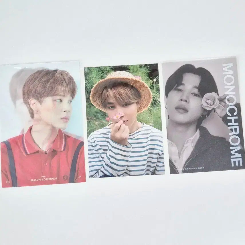 방탄 지민 시그 특전 렌티큘러 엽서 인화사진 포카 양도 모노크롬 팝업