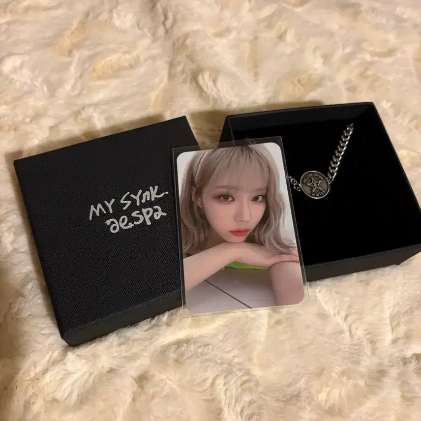 에스파 My Synk 윈터 포카 + 목걸이