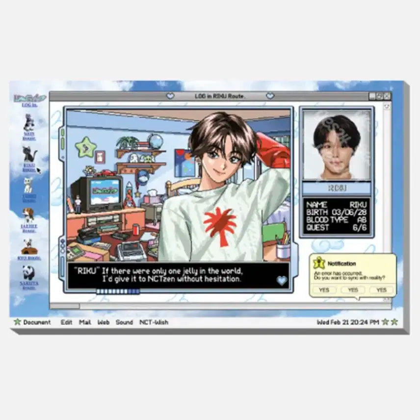 미개봉) 리쿠 로그인 포토세트 양도 엔시티 위시