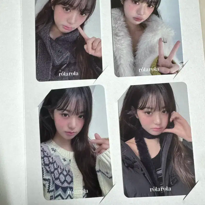 장원영 로라로라 포카 8장 2025 fall+winter 포카