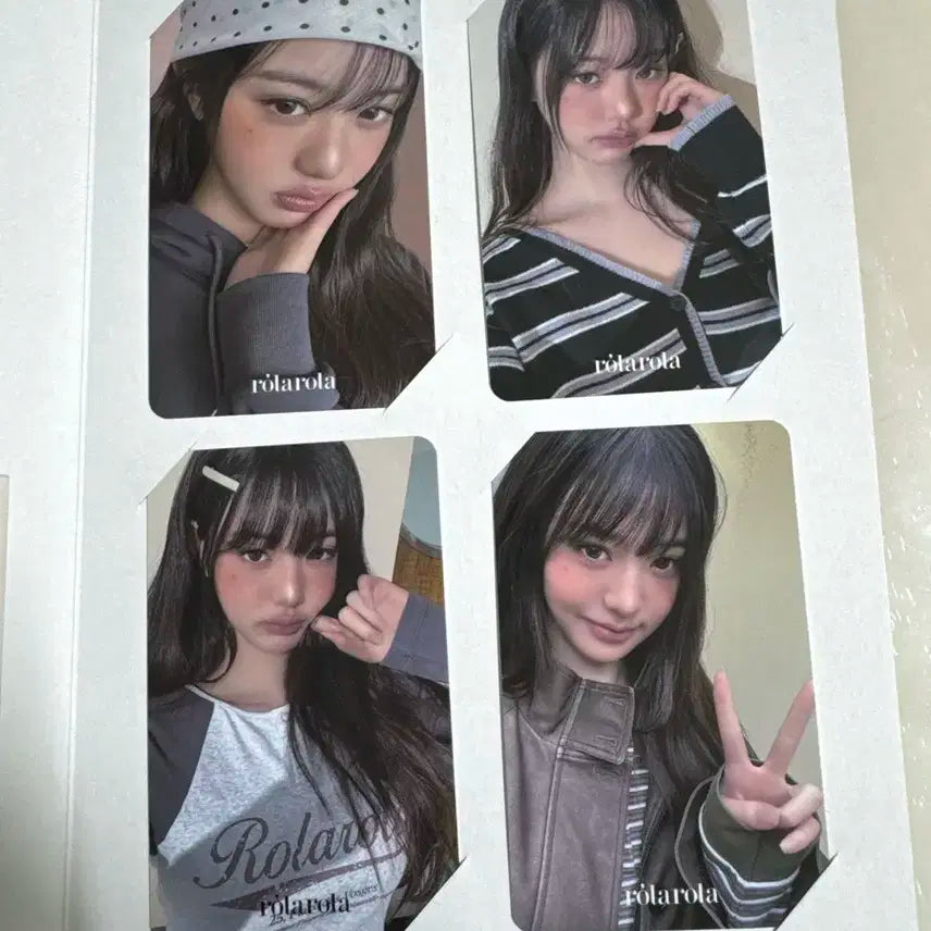 장원영 로라로라 포카 8장 2025 fall+winter 포카