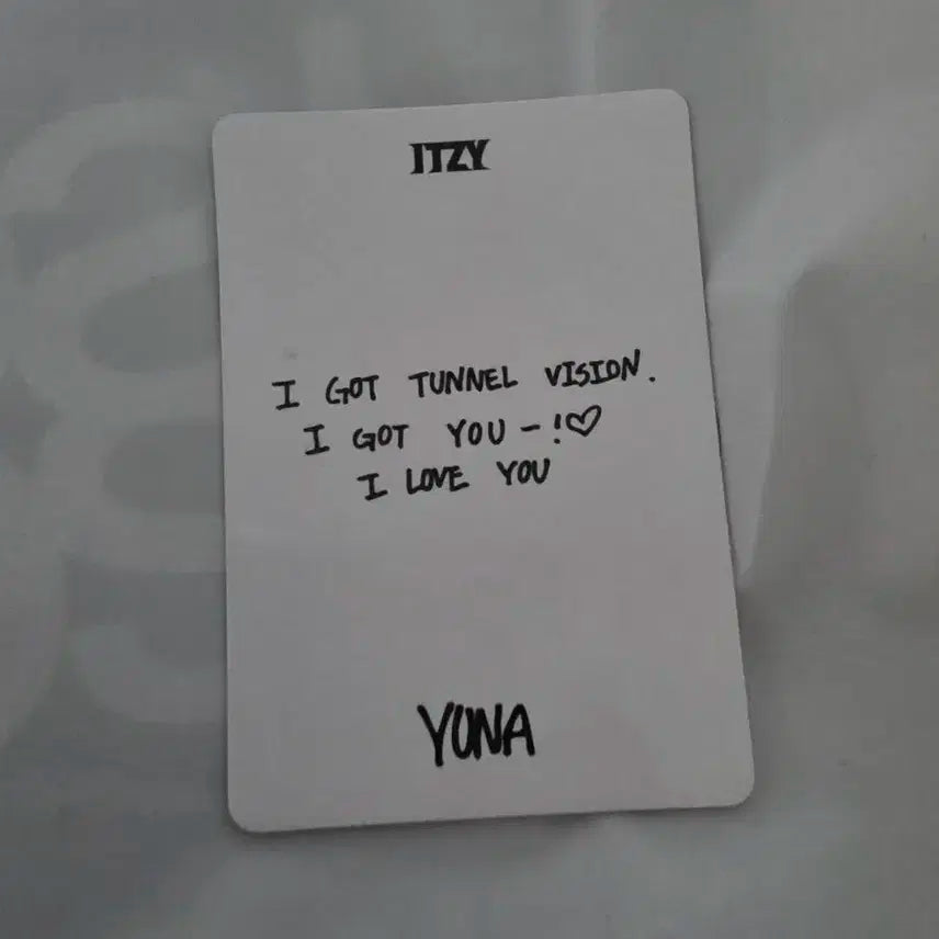 있지 터널비젼 팝업 스페셜 포카