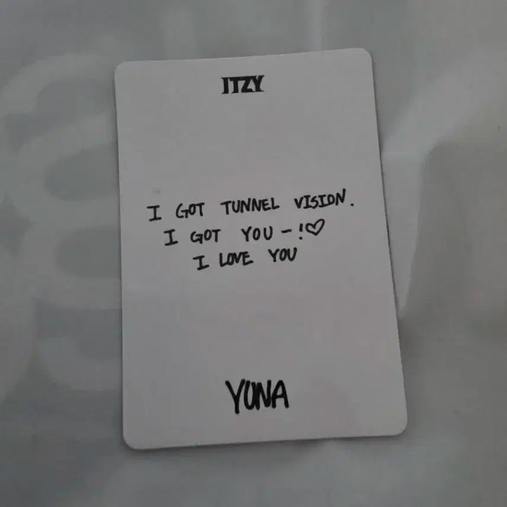 있지 터널비젼 팝업 스페셜 포카