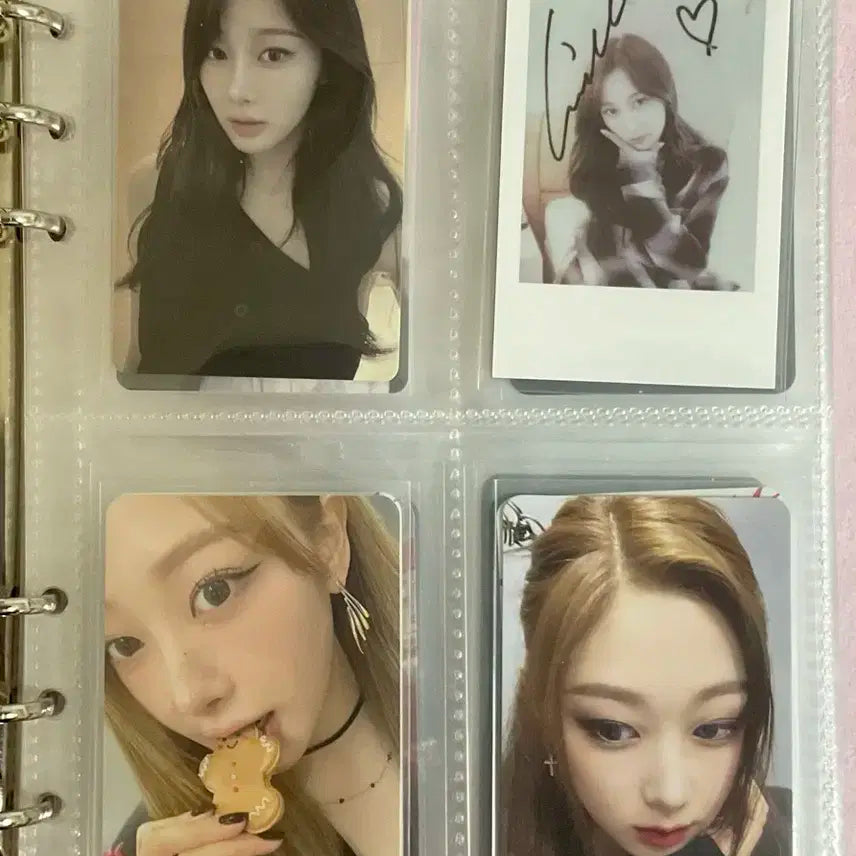 에스파 지젤 포카 일괄 팝니다(바인더 포함)