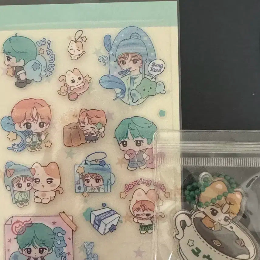 엔시티위시 유우시 스티커 키링 일괄