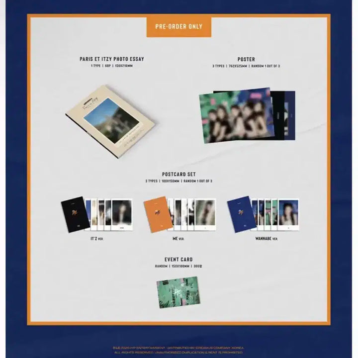 (미개봉) 있지 - IT'z ME 예약특전포함