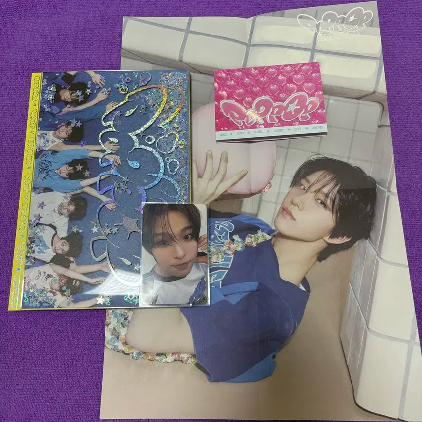 엔시티 위시 팝팝 포토북 개봉 앨범 (리쿠 포카, 재희 포스터) 엔위시