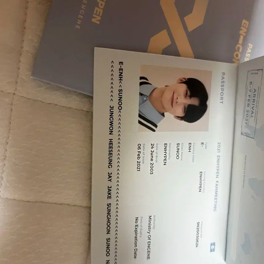 엔하이픈 디비디 선우 여권