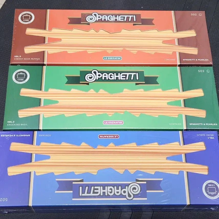 [미개봉] 르세라핌 스파게티 일반반 3종 1세트