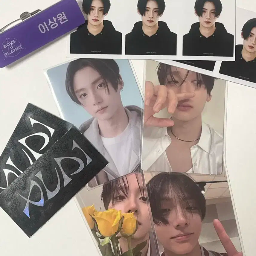 이상원 포카 일괄 판매+덤(이름표,증사,알드원 스티커)