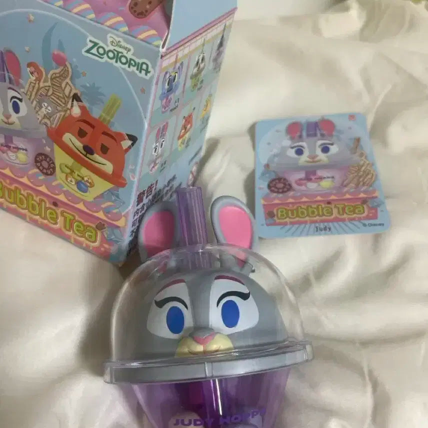 주토피아 주디 버블티 피규어