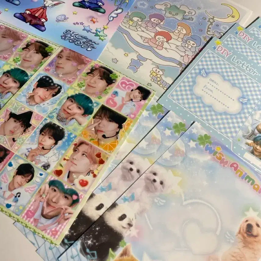 일괄) 엔시티위시 스티커,엽서 공굿