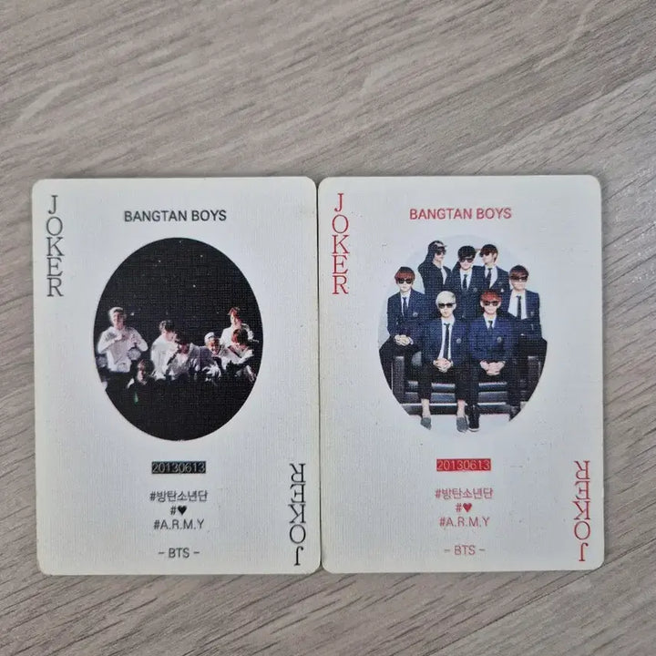 방탄소년단 BTS 멤버 포커 카드 트럼프 카드