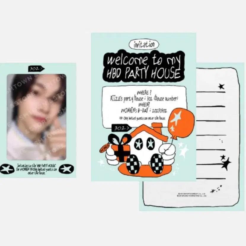 원가이하 현물 라이즈 원빈 생일파티 카드 패키지 미개봉