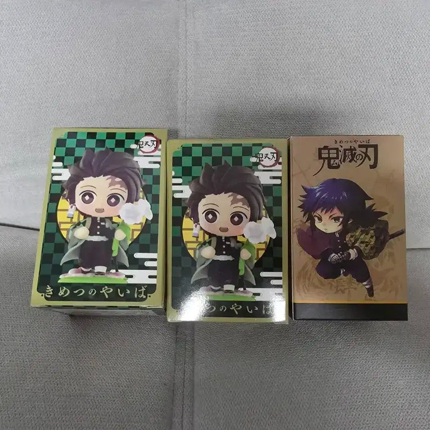 귀멸의 칼날 미니 피규어 3개일괄