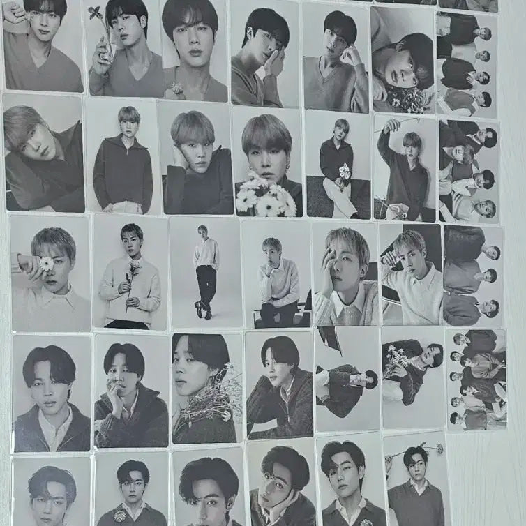 방탄 모노크롬 미니포카 드볼 일괄 bts monochrome