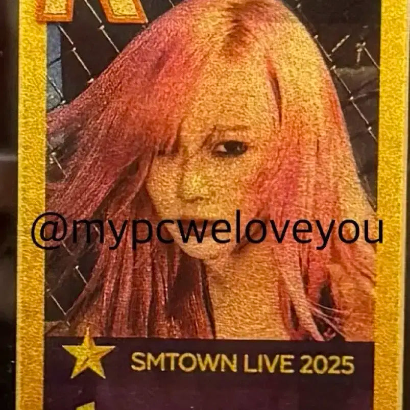 에스파 지젤 SMTOWN LIVE 2025 금카드 금포카