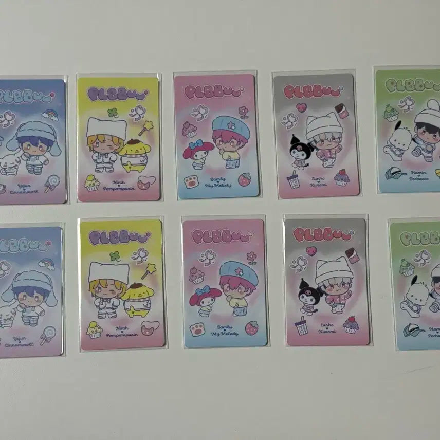 플레이브 플뿌 큐알 포카 올멤 일괄 1세트