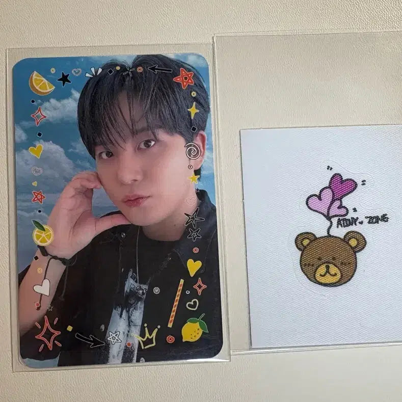 에이티즈 ateez 레몬드랍 종호 공방 포카& 띠부씰 lemondrop