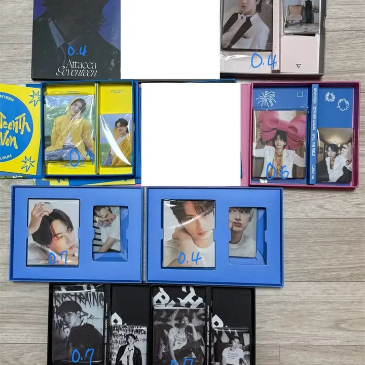 세븐틴 개봉앨범 포카 제외 풀셋 판매 양도 캐럿반 키트