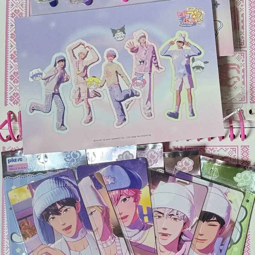 플레이브 플뿌우 포카앨범+버프즈 미공포+볼펜+엽서 예준노아밤비은호하민