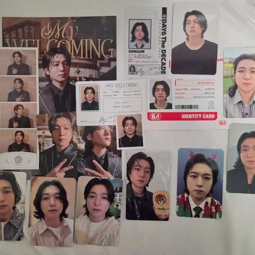 데이식스 성진 포토카드 일괄(5기 엽서 증사 포카 등등)