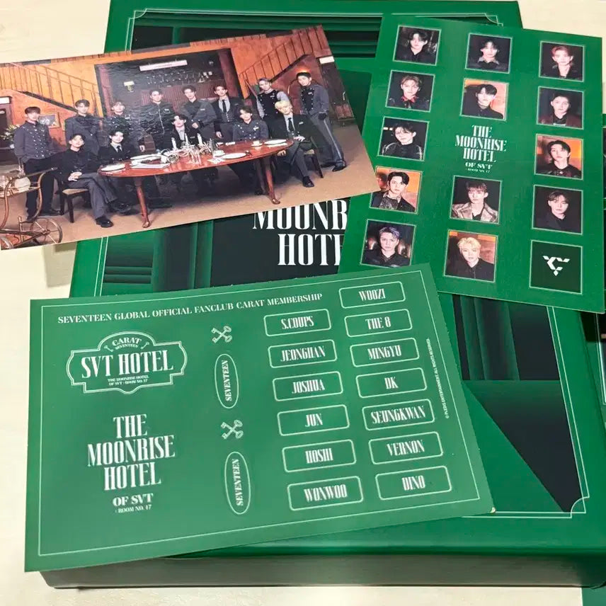 세븐틴 위버스 멤버쉽 키트 호텔버전 (포토카드, 증명사진)