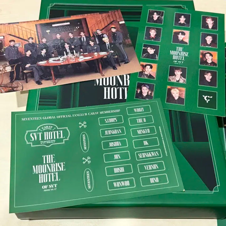 세븐틴 위버스 멤버쉽 키트 호텔버전 (포토카드, 증명사진)
