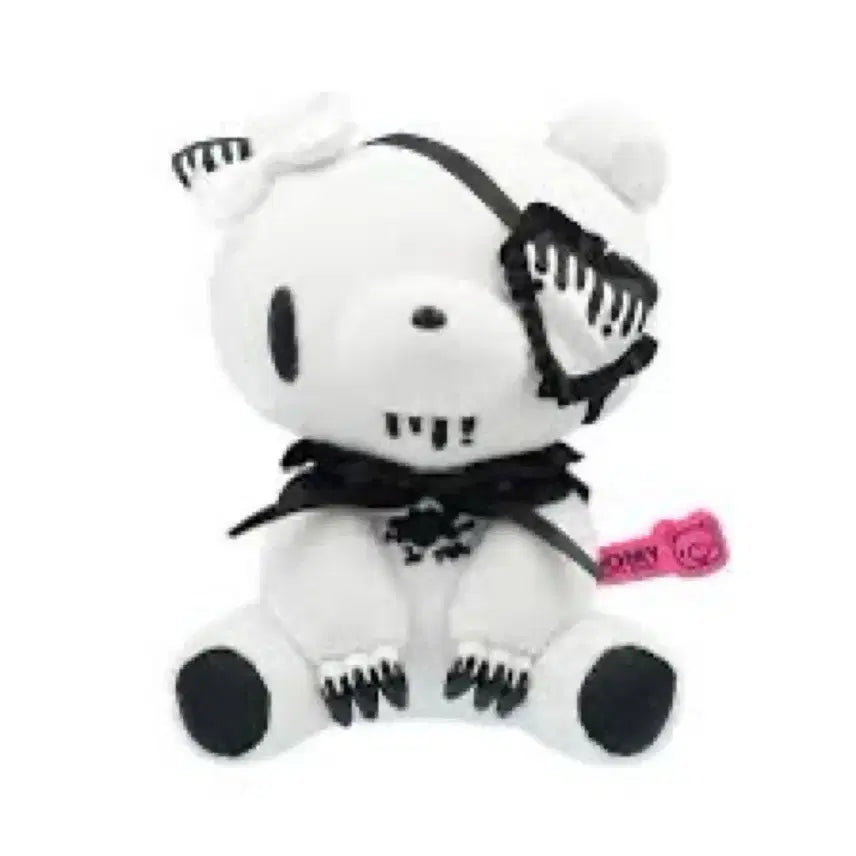 글루미베어 고딕 로리타 아이패치 화이트 인형