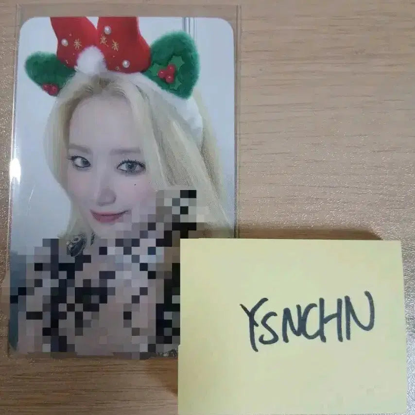 아이들 슈화 I LOVE DEAR MY MUSE 싸인 포카