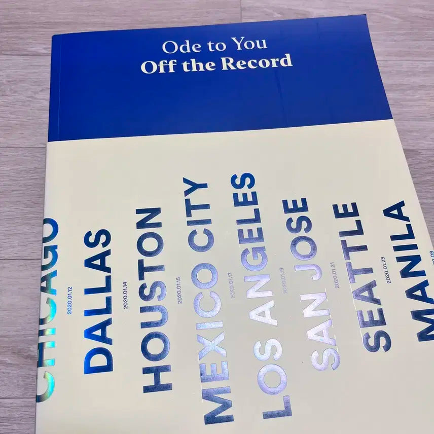 세븐틴 Ode to You 오프더레코드 포토북