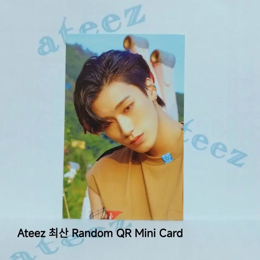 ATEEZ 최산 랜덤 QR Mini Card