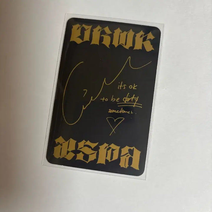 에스파 지젤 더티워크 타겟 포카 / case ver 해외