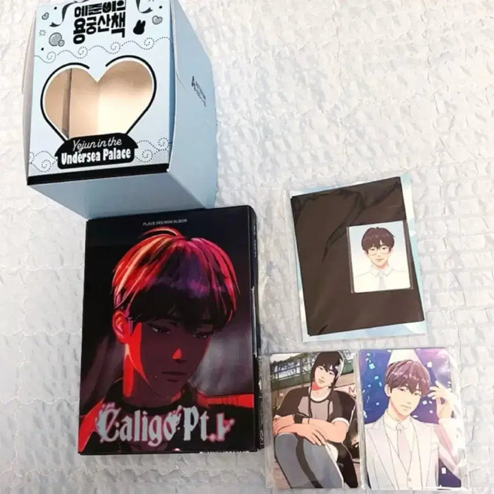 플레이브 예준 생일 케이크 박스+카쿠렌보 십카페 럭드+증사+팝업포카