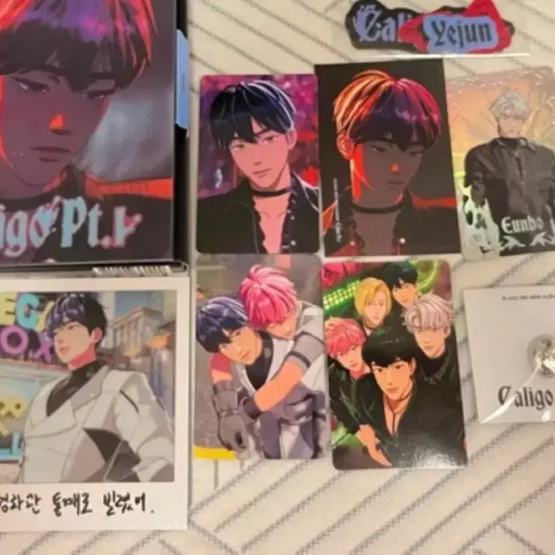 플레이브 예준 생일 케이크 박스+카쿠렌보 십카페 럭드+증사+팝업포카