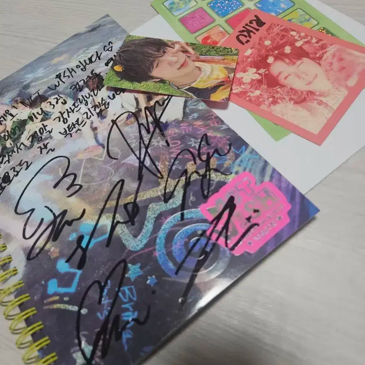 nct wish 3집 컬러 싸인 멘트 포카 앨범 비매