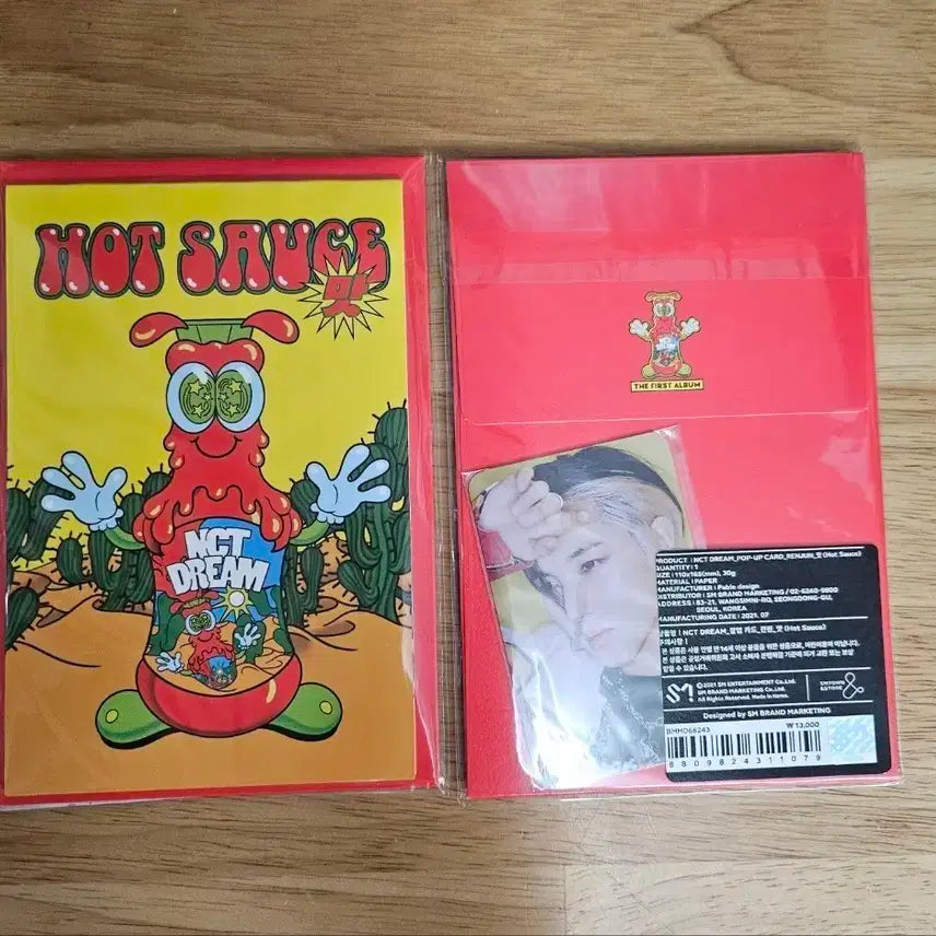 [원가양도] 엔시티 드림 런쥔 Hot Sauce 팝업카트 포카 세트