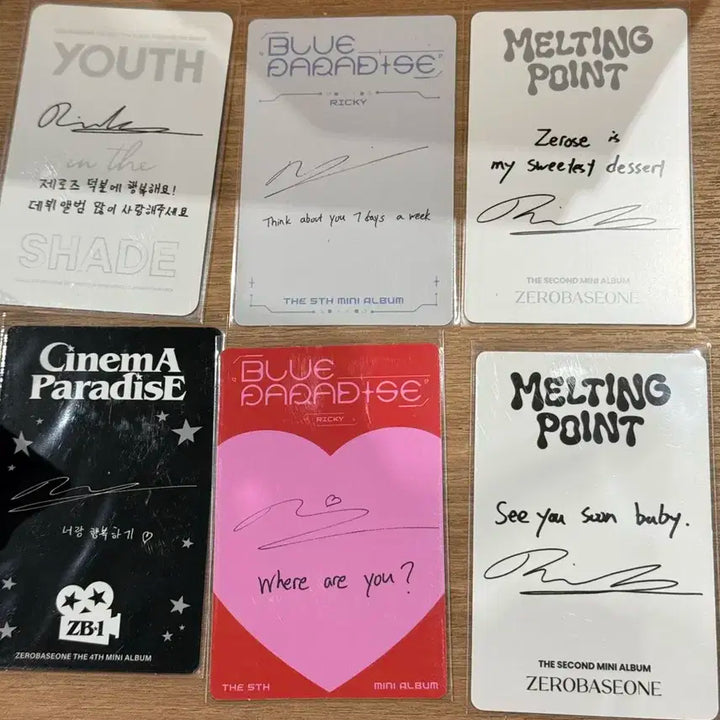 에이티즈 윤호 포토카드 6장 일괄