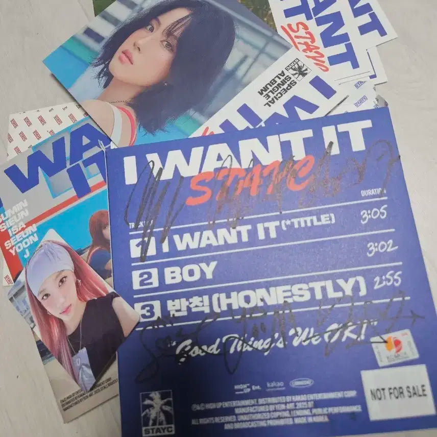 스테이씨 STAYC I WANT IT 싸인 앨범 비매 포카