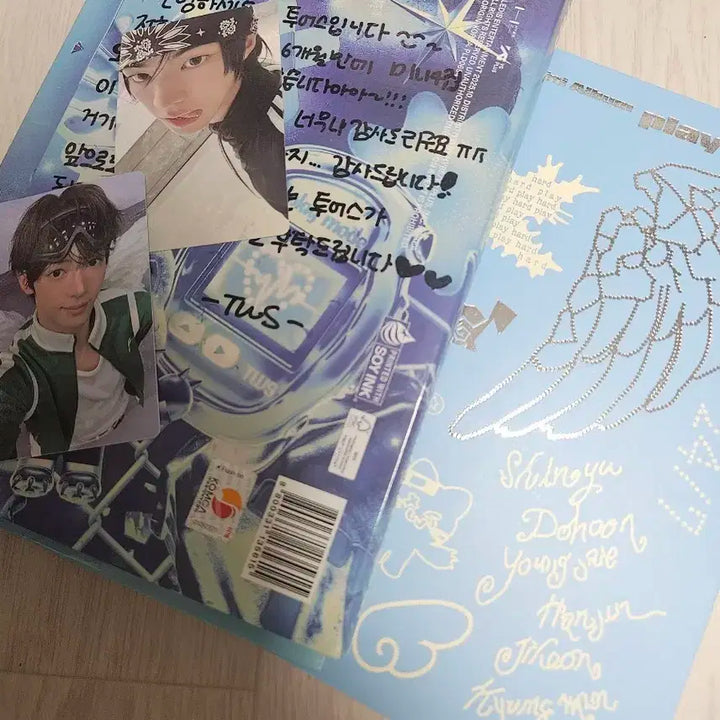 TWS 투어스 미니 4집 싸인 멘트 포카 비매 앨범