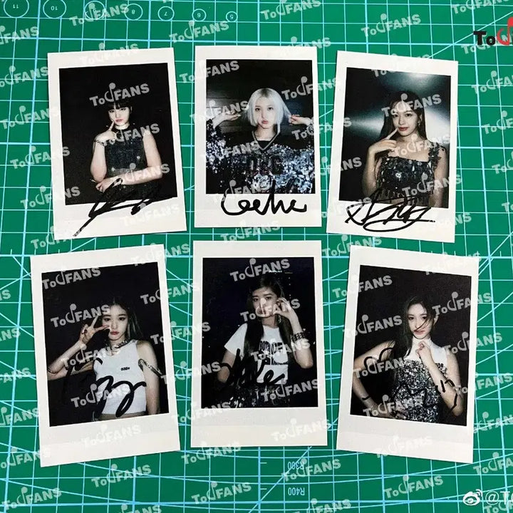 아이브 원영 애프터라이크 투유 당첨자 인쇄 싸폴 싸인 폴라로이드