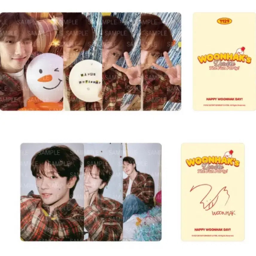 보넥도 운학 생일 MD 포카 (배송비 포함)