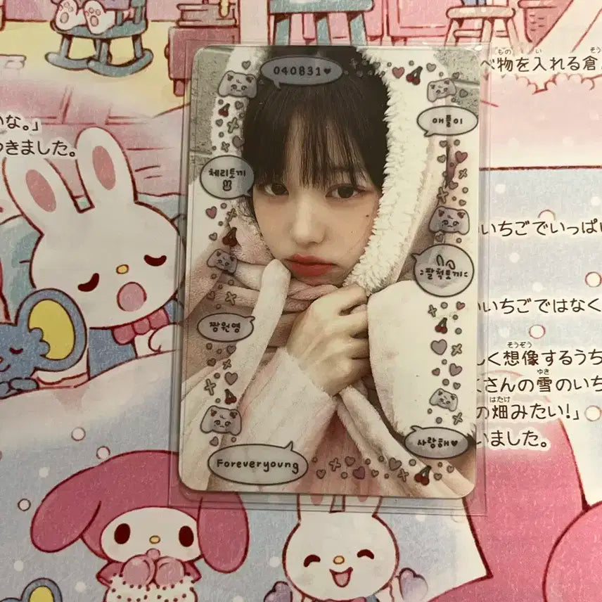 아이브 장원영 메이크스타 마인 토끼담요포카포토카드아이브원영유진가을레이리즈