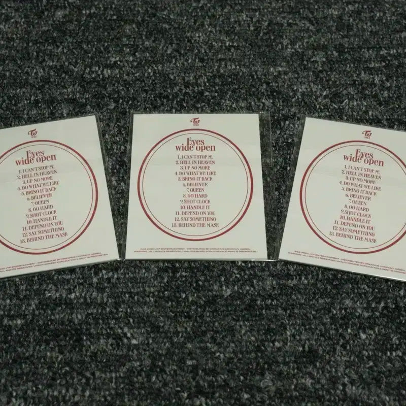 (미개봉) 트와이스 아이즈 와이드 오픈 홀로그램 특전