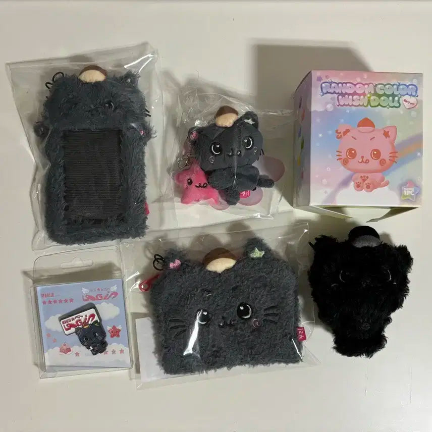 NCT WISH 위시돌 리쿠 쿠리 인형/파우치/포카홀더/뱃지 세트