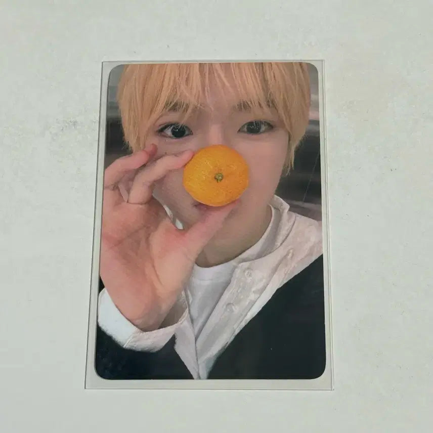 엔시티 위시 사쿠야 귤 포카 COLOR 에버라인 럭드 럭키드로우