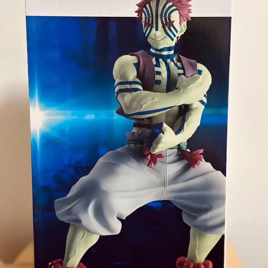 [한정품 국내 유일] 귀멸의 칼날 아카자 재도색 풀도장 아크릴 작품 피